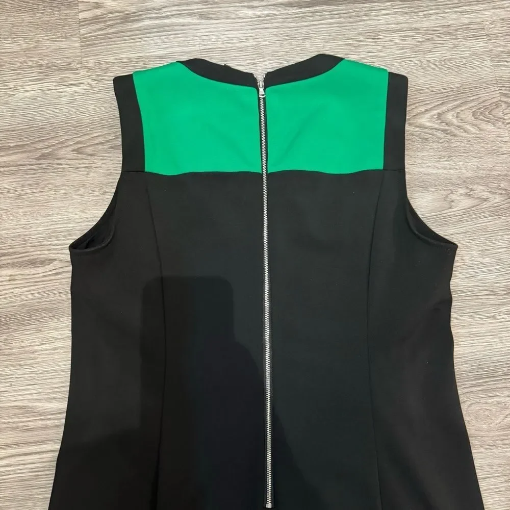 Kenneth Cole green / black sleeveless dress size 14 - Picture 3 of 6